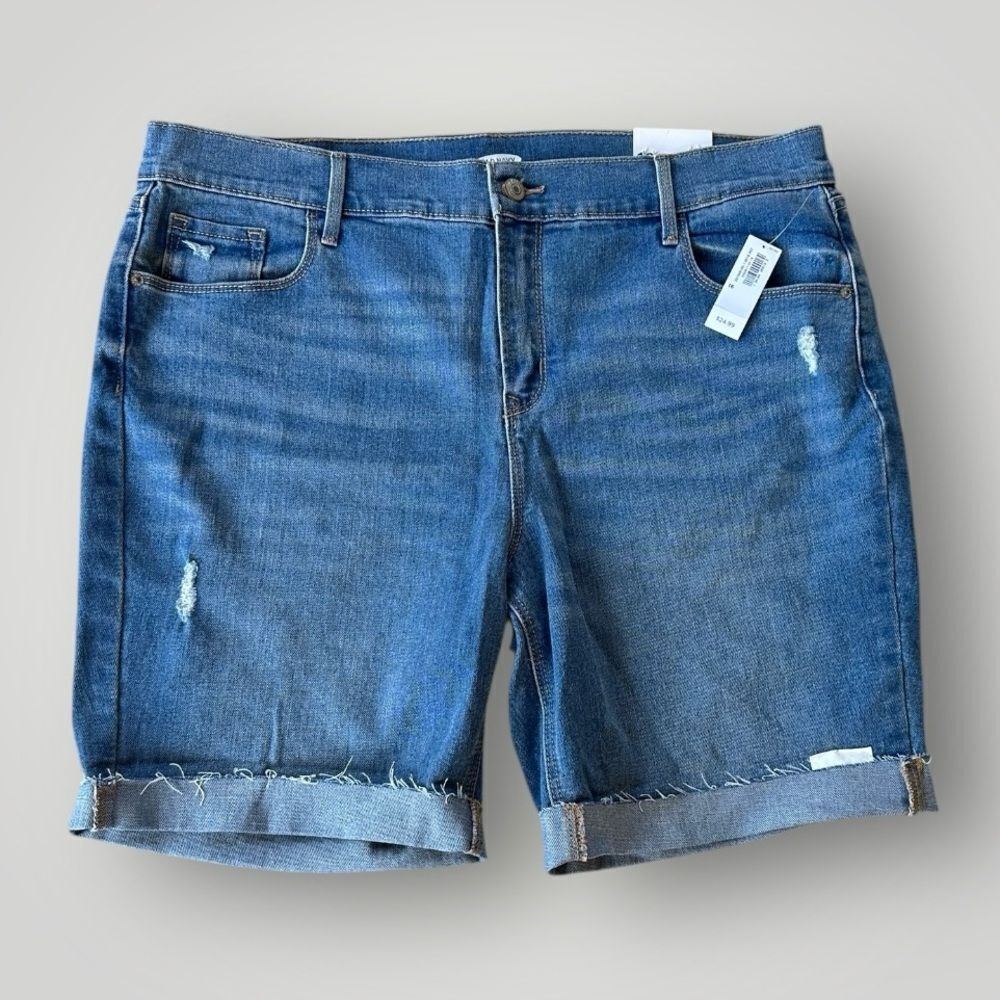 🎉5 for $45 🎉 NWT Westport Denim Shorts Jean Women Size 16 Mid Rise Skinnyi